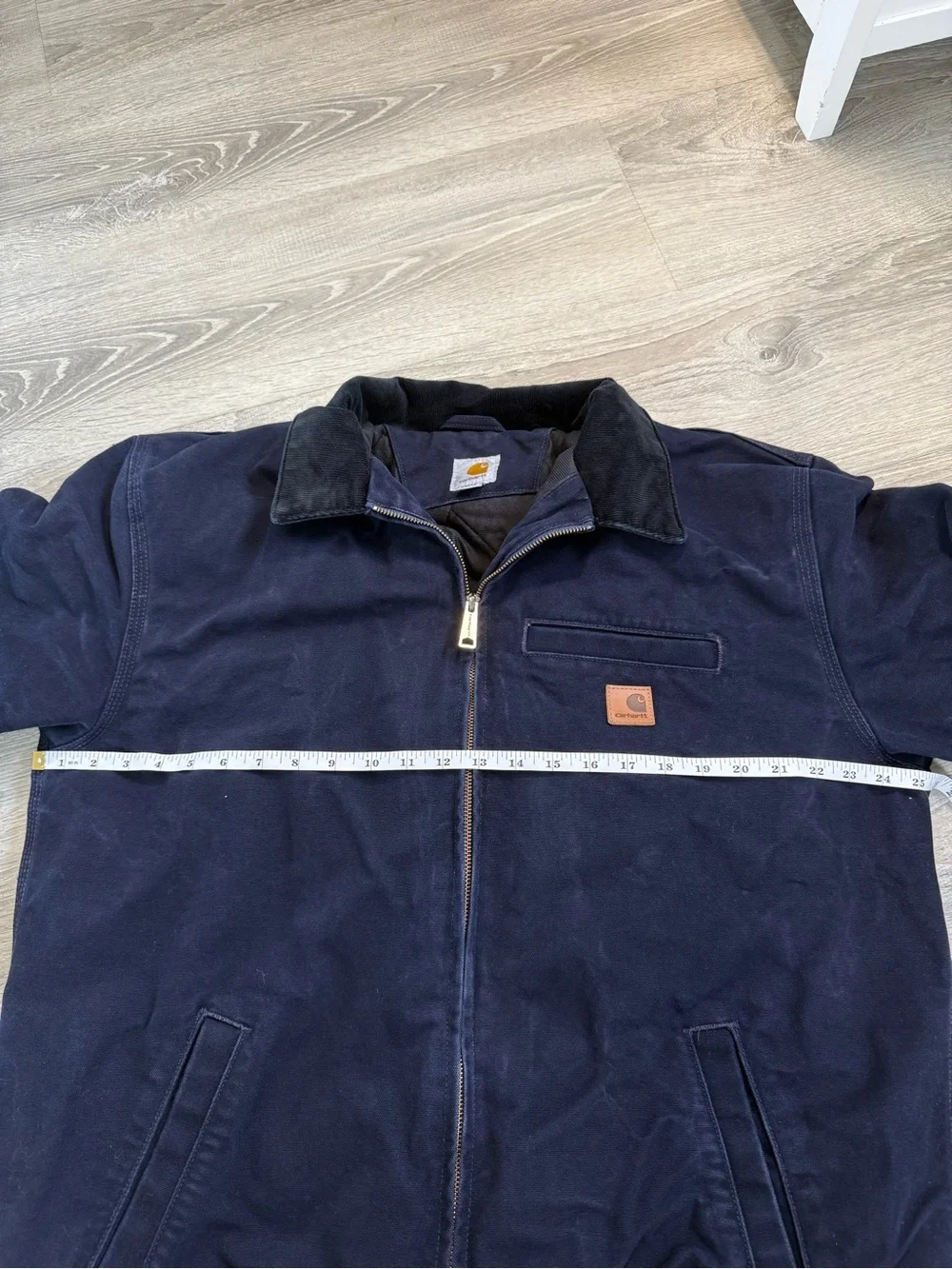 Carhartt Bankston Sandstone Duck Bomber Jacket in Midnight (Navy) 101228-403